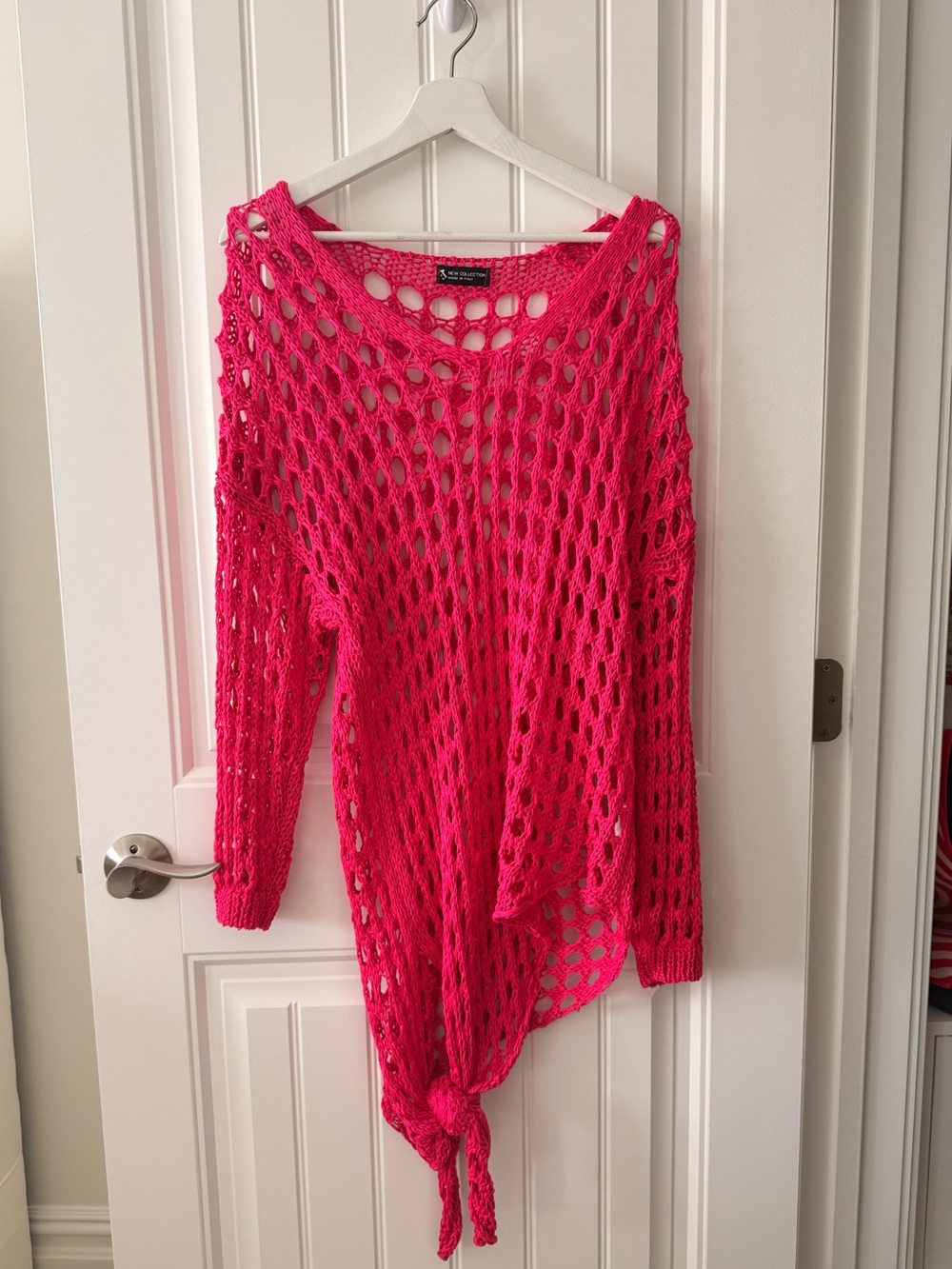 Pink Crochet Cover-up
